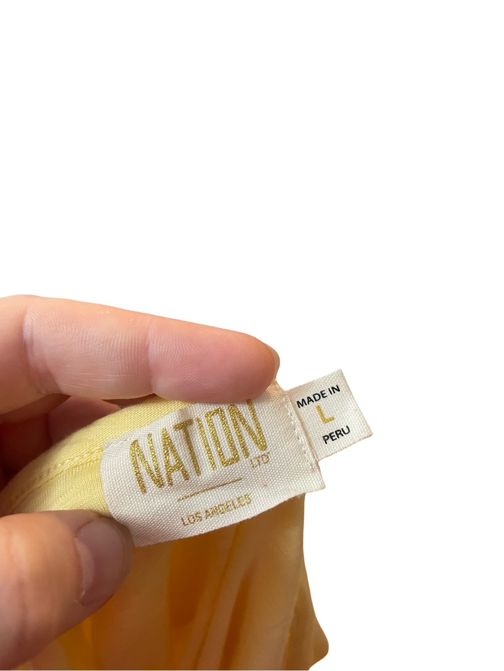 NATION LTD BUTTER YELLOW RUFFLE TANK TOP - Picture 6 of 9